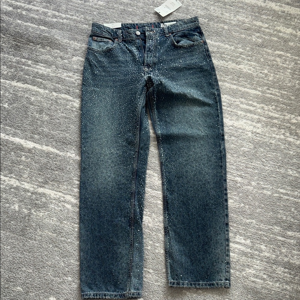 Women’s Zara rhinestone Blue Jeans